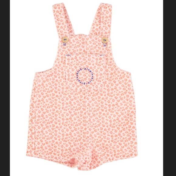 Piupiuchick Orange Animal print overalls - Picture 1 of 1